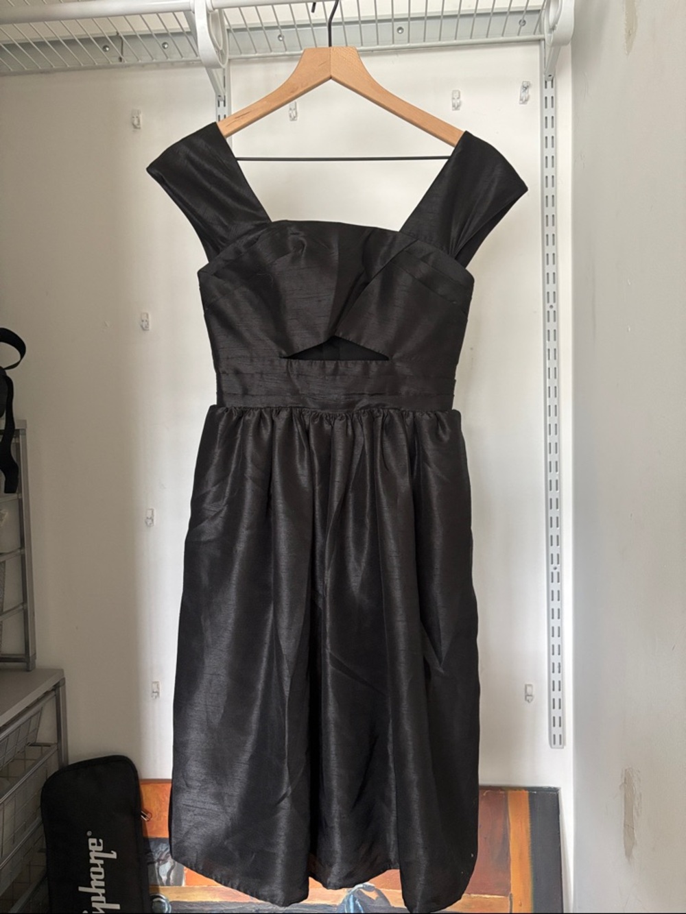 KEEPSAKE the Label Black Midi Dress with Wide Straps